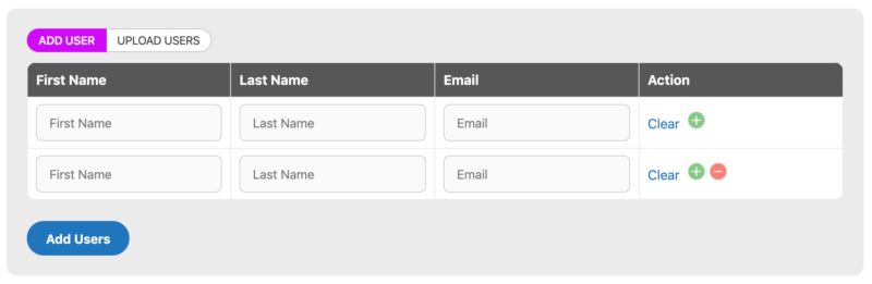 WisdmLabs Group Registration add users